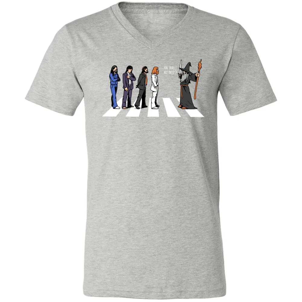 Unisex V-Neck T-Shirt - EELY7DAH - Athletic Heather - 7