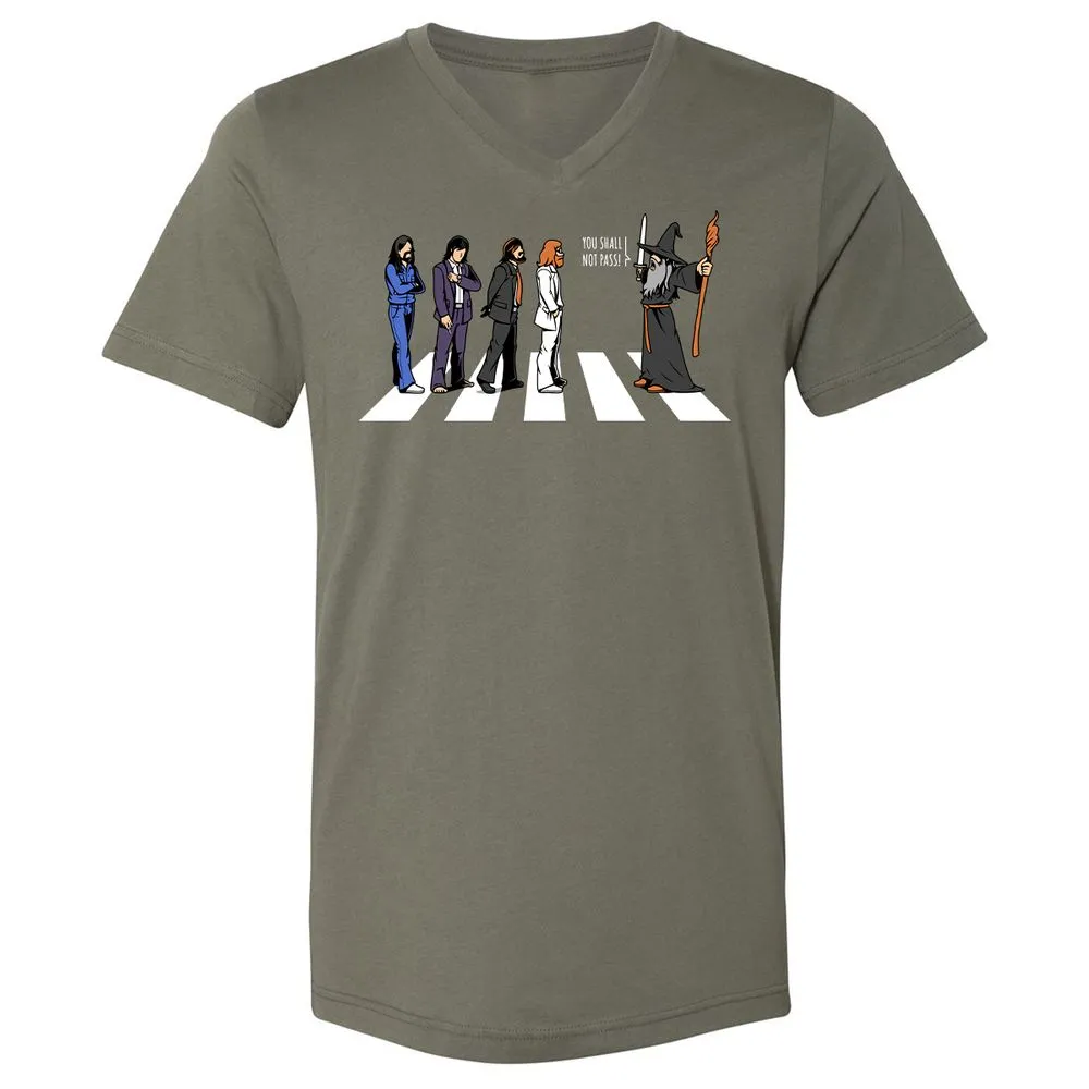 Unisex V-Neck T-Shirt - EELY7DAH - Military Green - 10