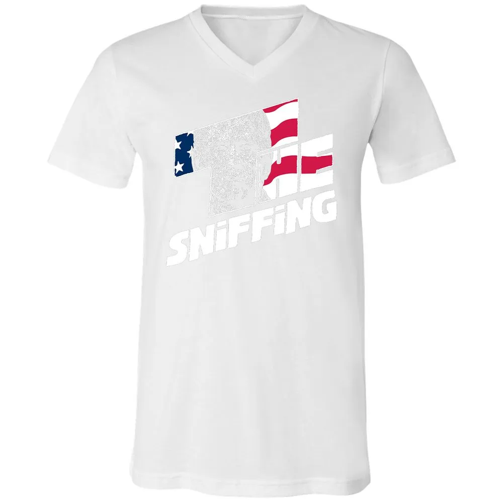 Unisex V-Neck T-Shirt - F8DRH4VS - White - 5