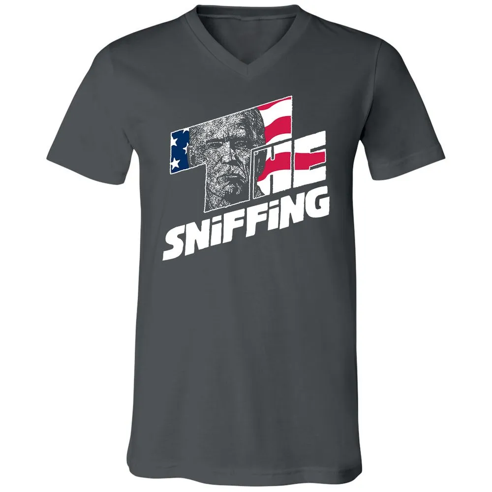 Unisex V-Neck T-Shirt - F8DRH4VS - Asphalt - 12