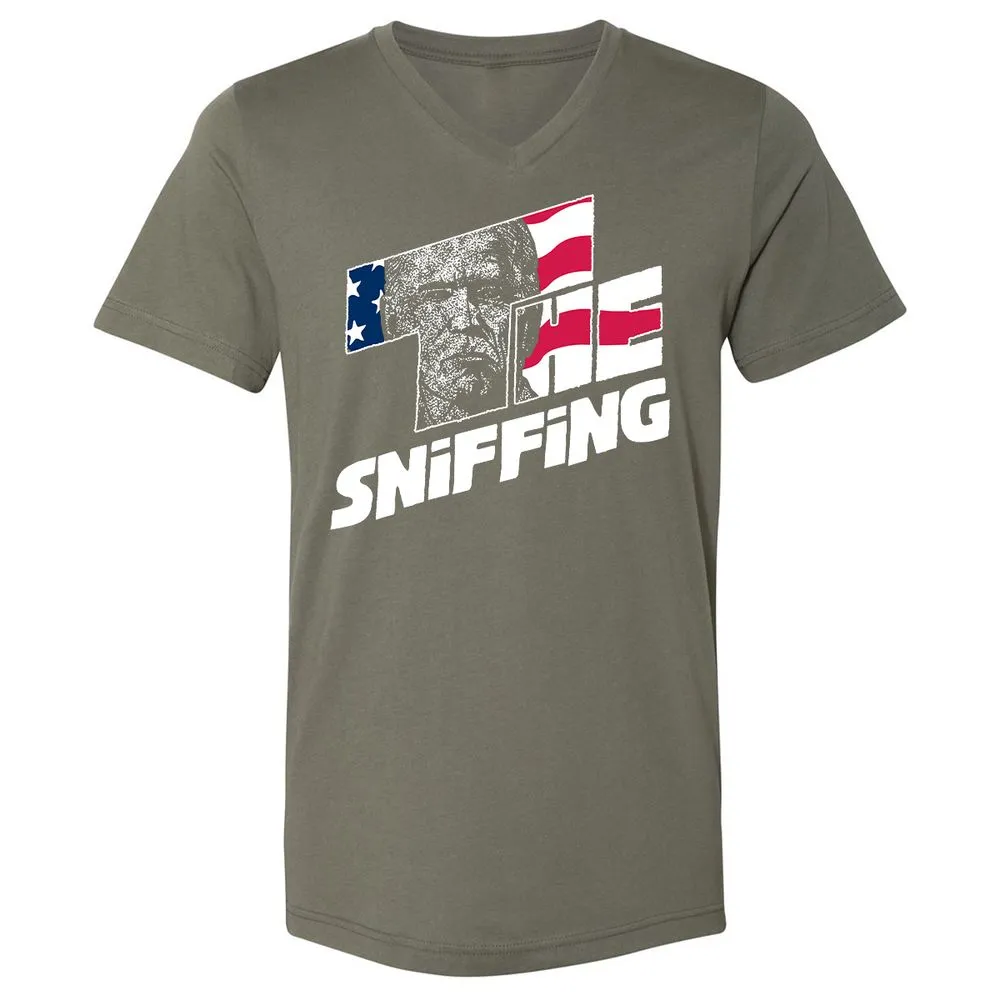 Unisex V-Neck T-Shirt - F8DRH4VS - Military Green - 10