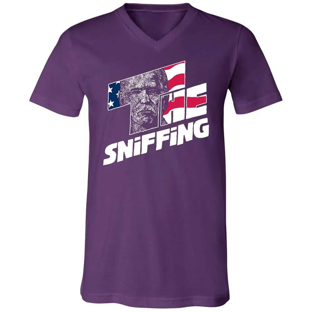 Unisex V-Neck T-Shirt - F8DRH4VS - Team Purple - 9