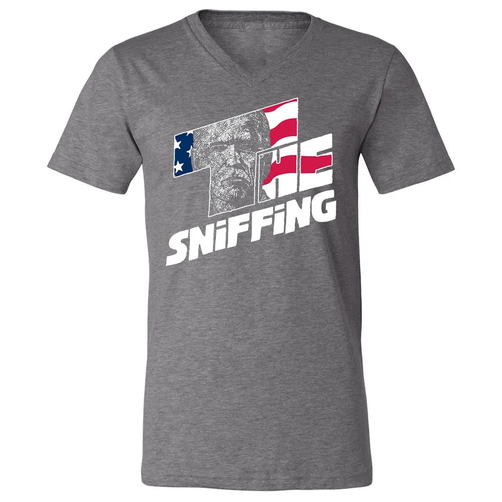 Unisex V-Neck T-Shirt - F8DRH4VS - Deep Heather - 13