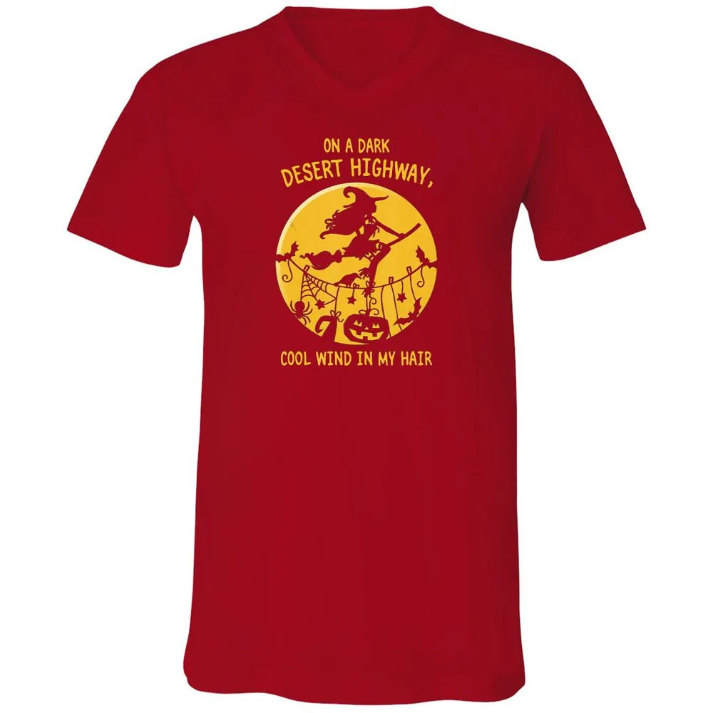 Unisex V-Neck T-Shirt - UFG38F7T - Red - 3