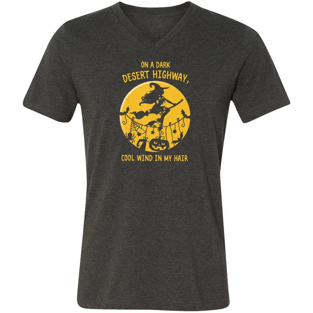 Unisex V-Neck T-Shirt - UFG38F7T - Dark Grey Heather - 8
