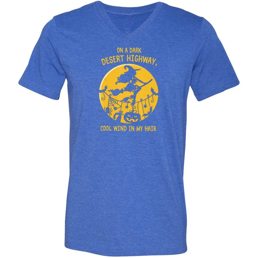 Unisex V-Neck T-Shirt - UFG38F7T - Heather True Royal - 14