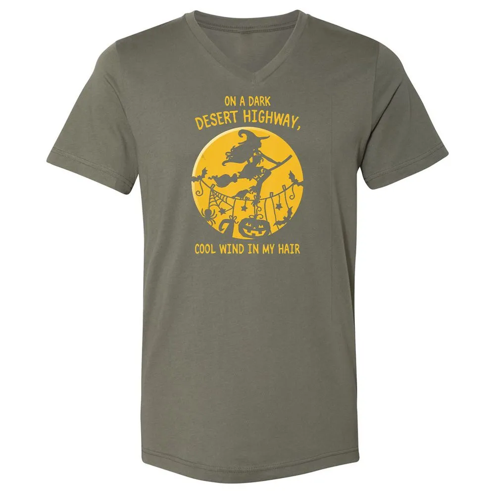 Unisex V-Neck T-Shirt - UFG38F7T - Military Green - 10