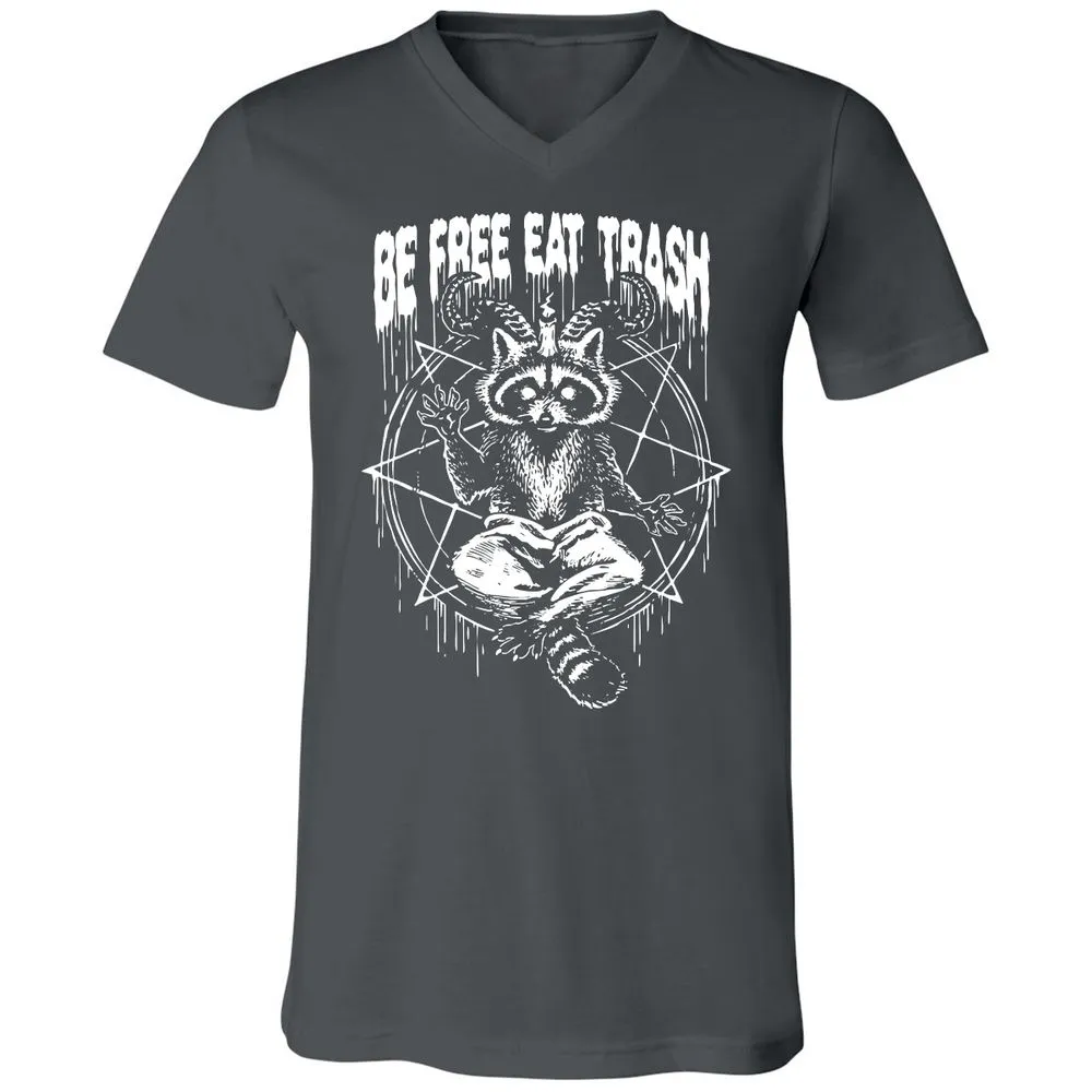 Unisex V-Neck T-Shirt - X9SEH9HK - Asphalt - 12