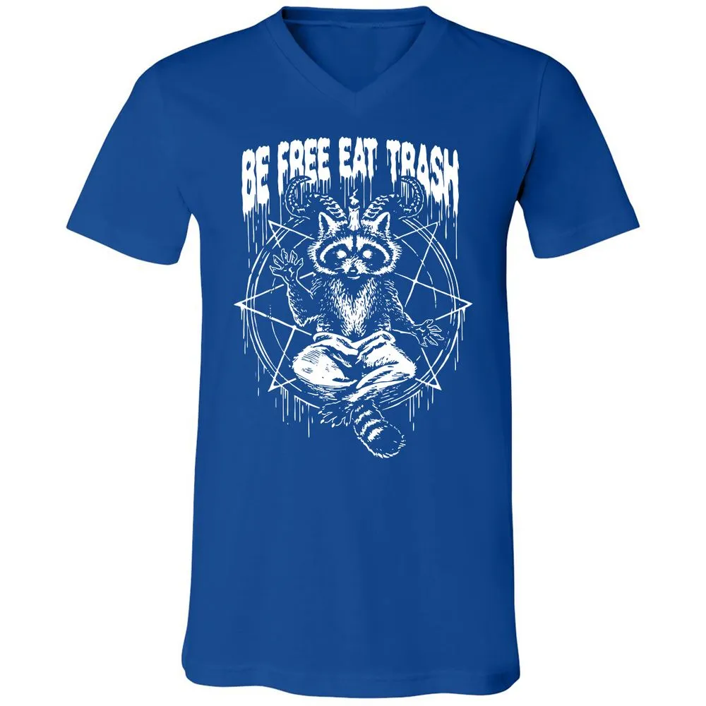 Unisex V-Neck T-Shirt - X9SEH9HK - True Royal - 4