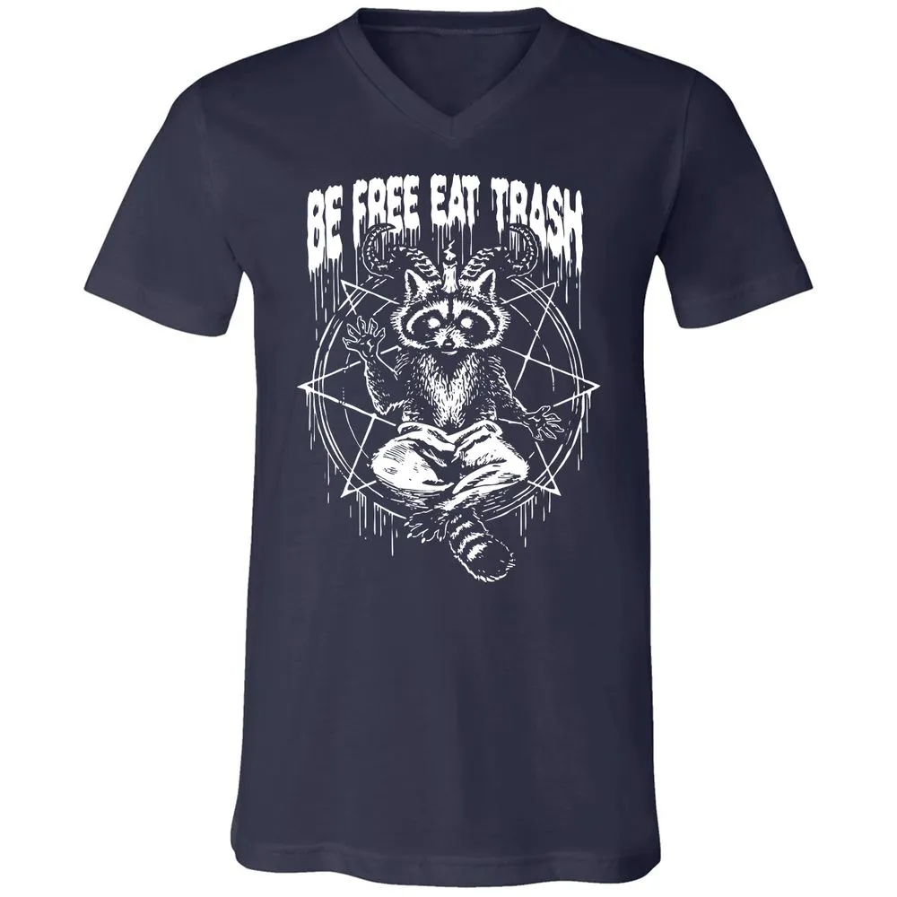 Unisex V-Neck T-Shirt - X9SEH9HK - Navy - 2