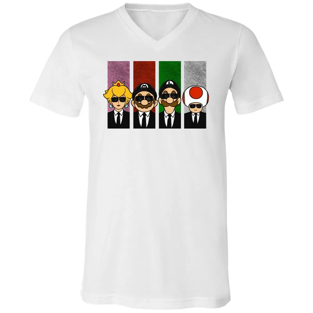 Unisex V-Neck T-Shirt - 1LWQFCUU - White - 5