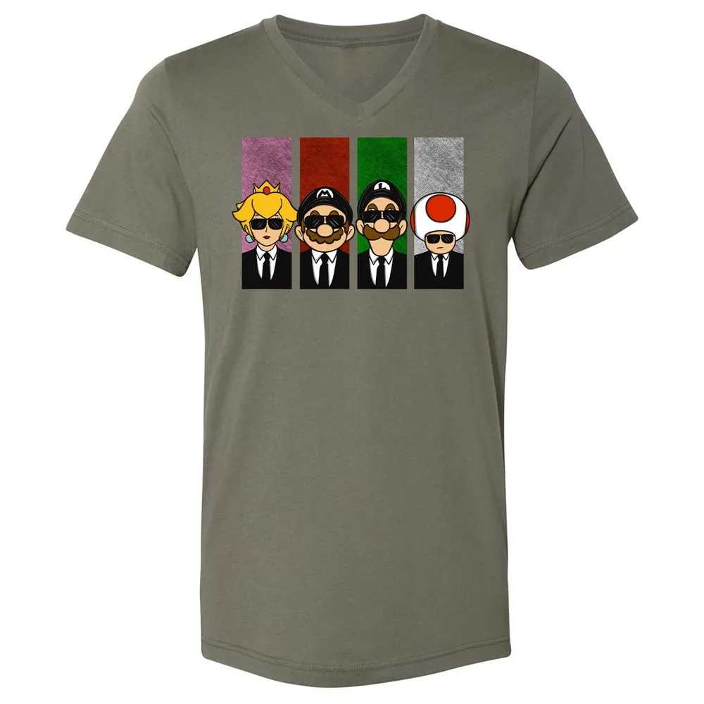 Unisex V-Neck T-Shirt - 1LWQFCUU - Military Green - 10