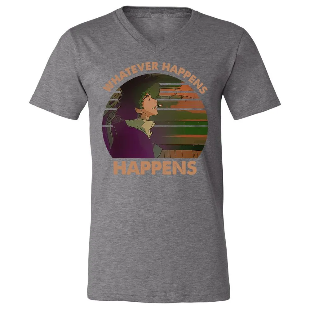 Unisex V-Neck T-Shirt - 4NBHQ3P2 - Deep Heather - 13
