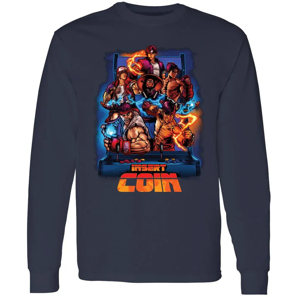 Long Sleeve T-Shirt - VGNV2YCW - Navy - 2
