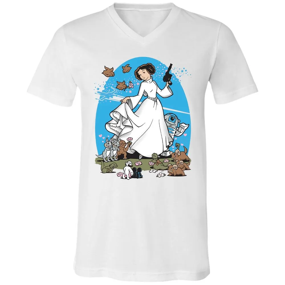 Unisex V-Neck T-Shirt - AZ8XDCDW - White - 5