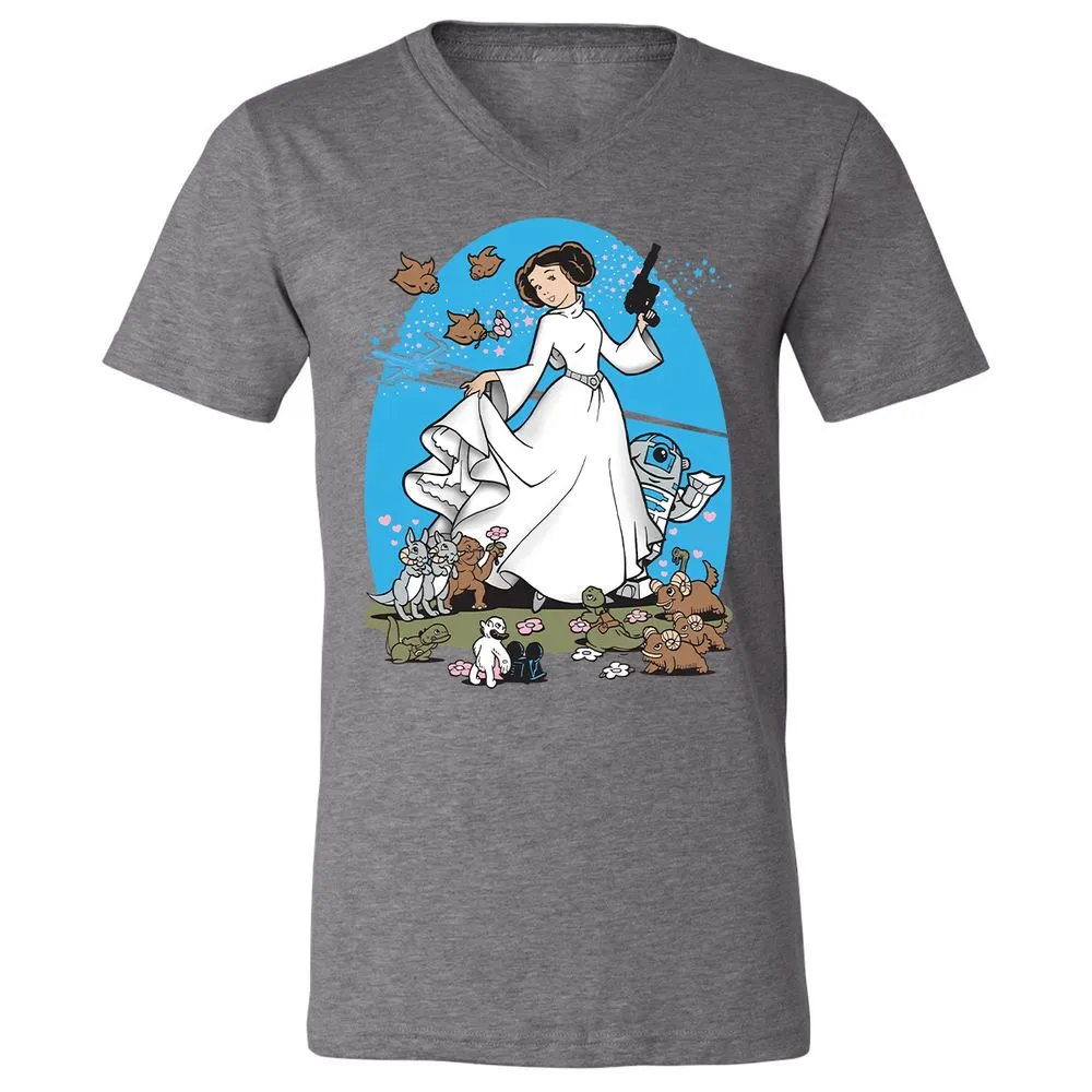 Unisex V-Neck T-Shirt - AZ8XDCDW - Deep Heather - 13