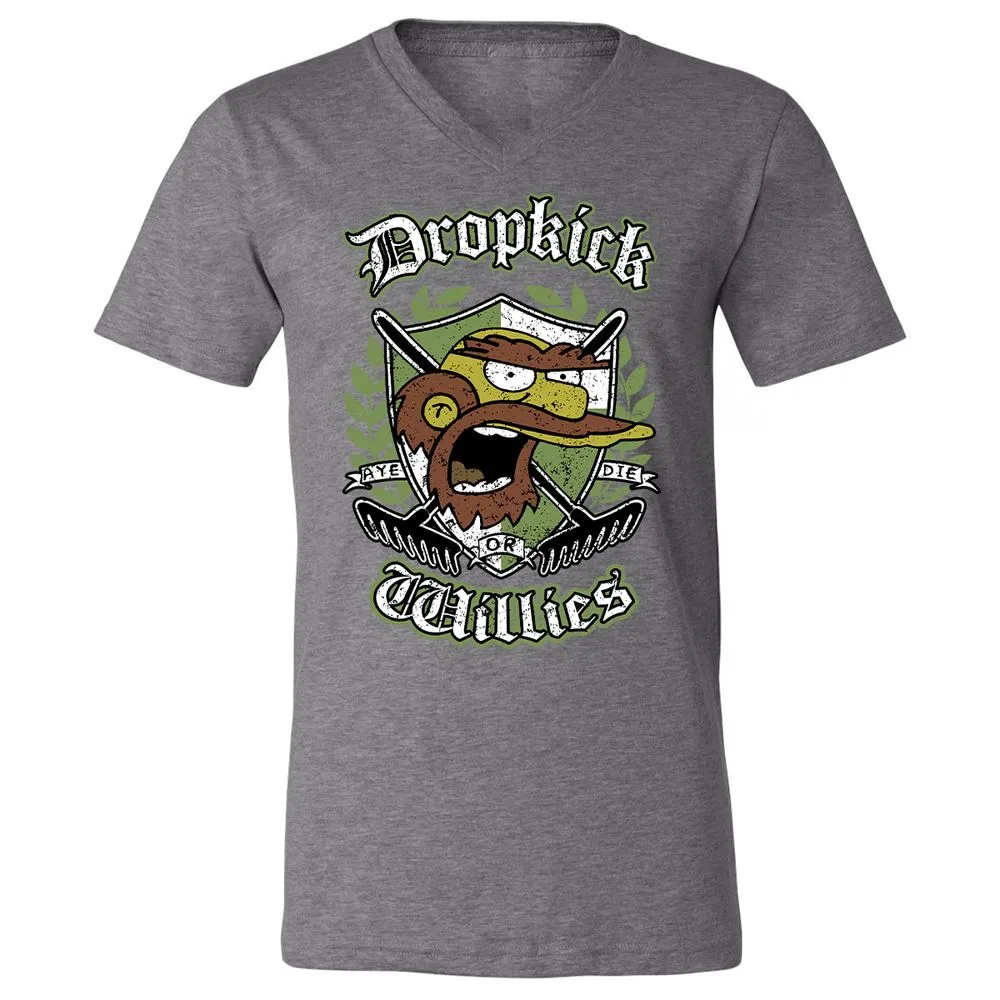 Unisex V-Neck T-Shirt - JCDJKW8U - Deep Heather - 13
