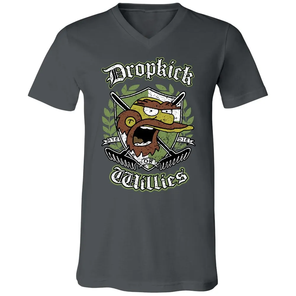 Unisex V-Neck T-Shirt - JCDJKW8U - Asphalt - 12