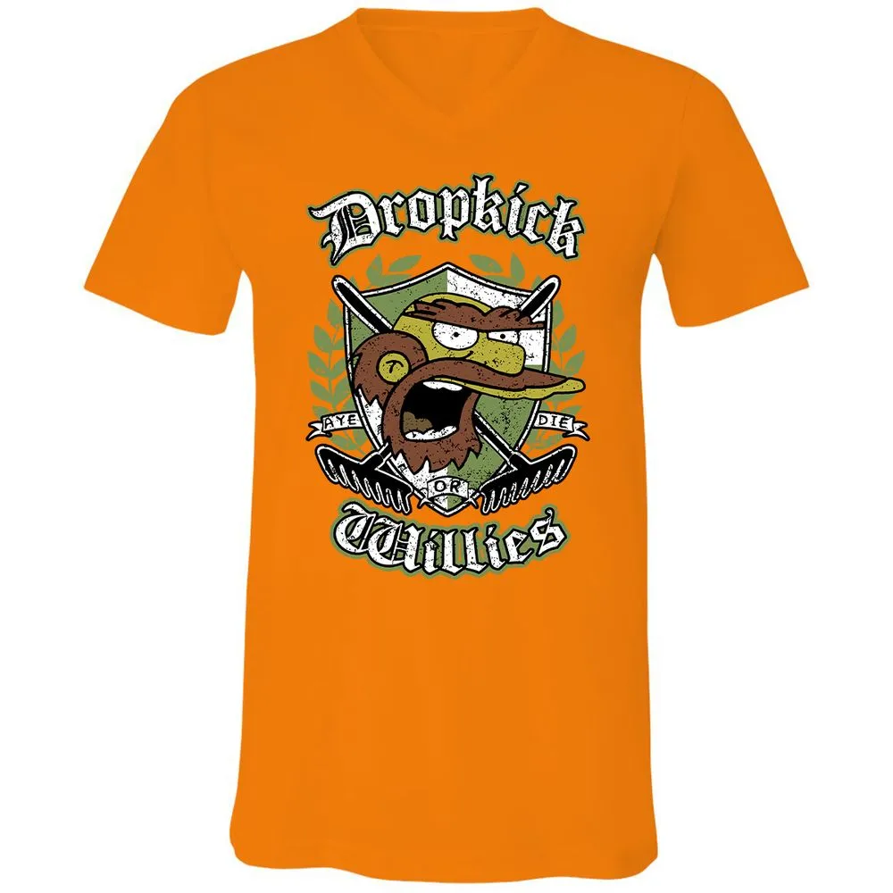 Unisex V-Neck T-Shirt - JCDJKW8U - Orange - 11