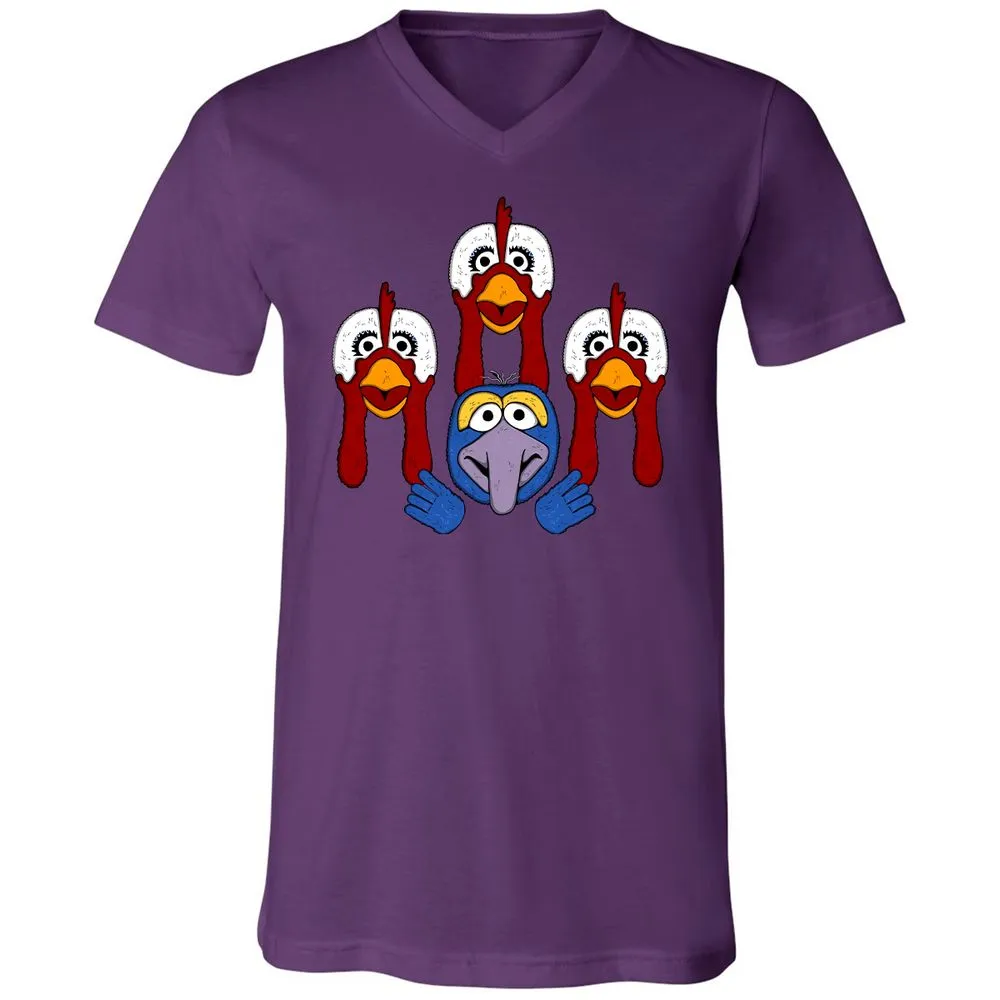 Unisex V-Neck T-Shirt - KV7TS52U - Team Purple - 9