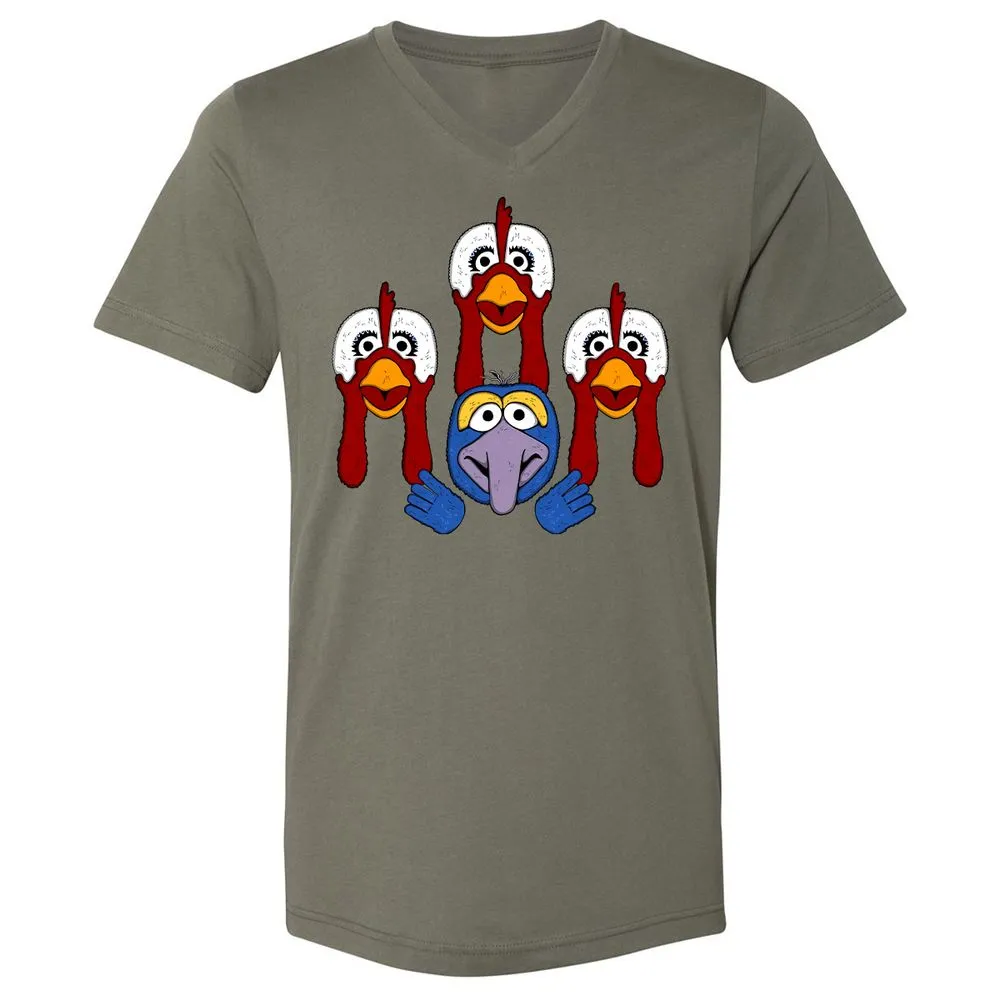 Unisex V-Neck T-Shirt - KV7TS52U - Military Green - 10
