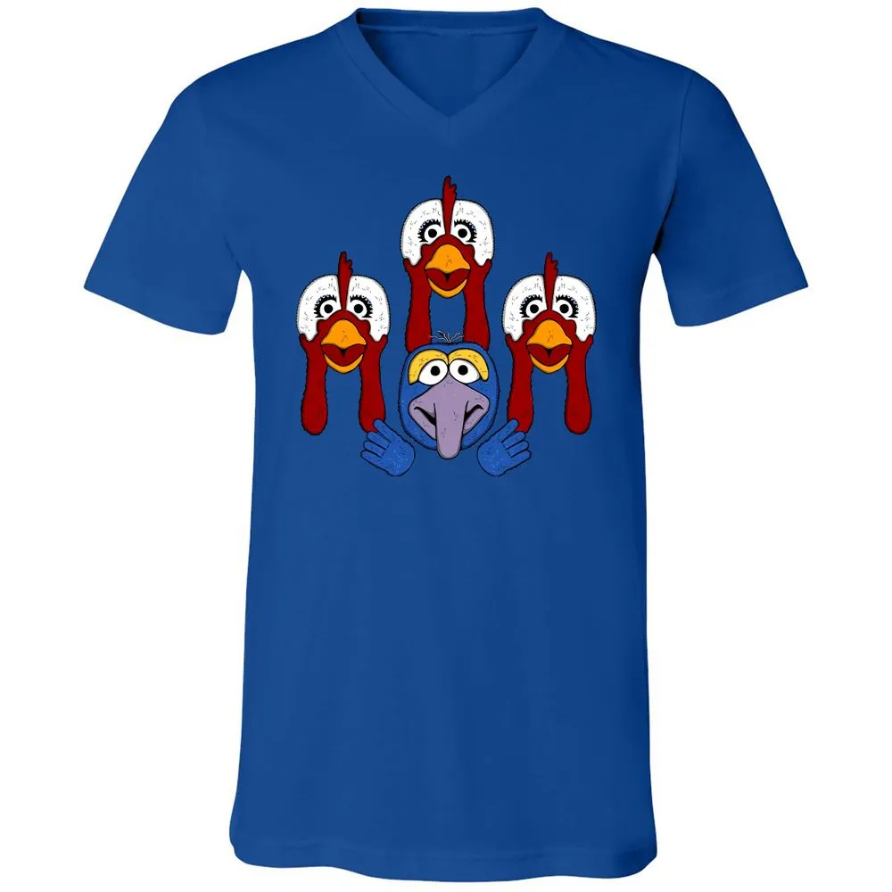 Unisex V-Neck T-Shirt - KV7TS52U - True Royal - 4