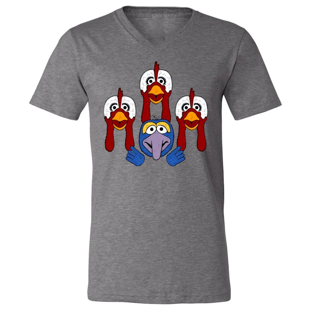 Unisex V-Neck T-Shirt - KV7TS52U - Deep Heather - 13