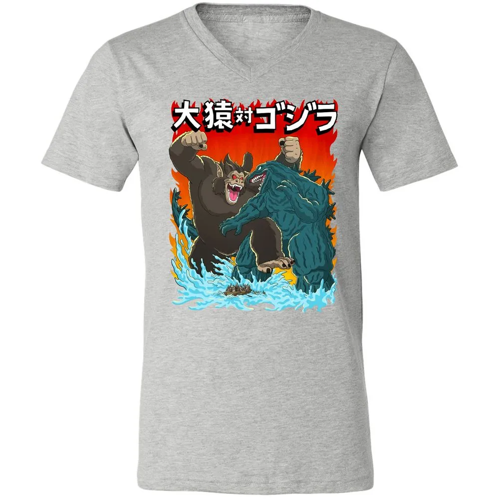 Unisex V-Neck T-Shirt - WSJERS43 - Athletic Heather - 7
