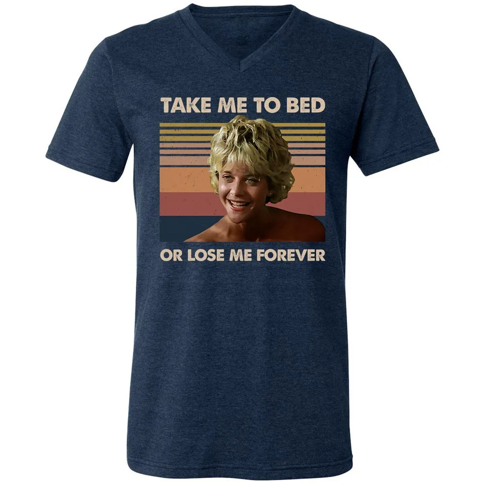 Unisex V-Neck T-Shirt - 5UJFFLUB - Heather Navy - 15