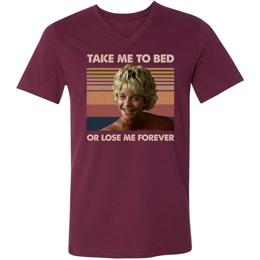 Unisex V-Neck T-Shirt - 5UJFFLUB - Maroon - 6