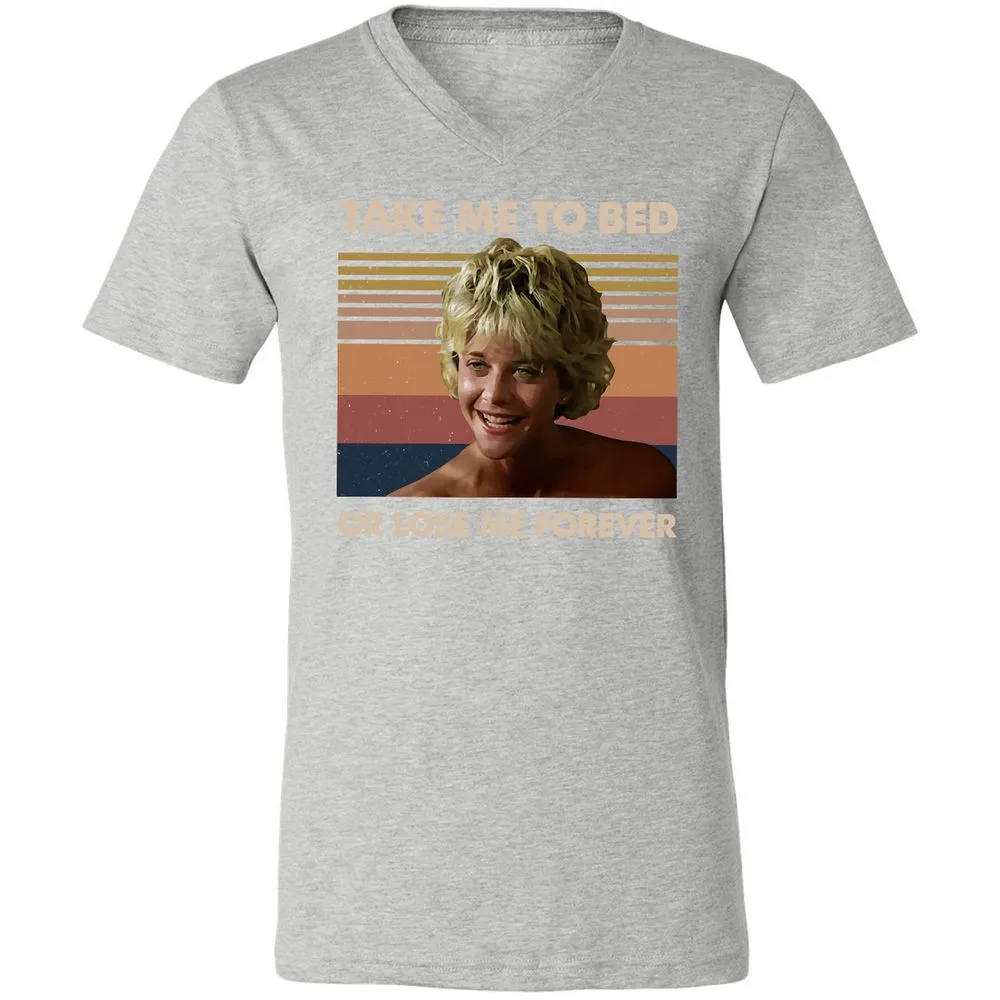 Unisex V-Neck T-Shirt - 5UJFFLUB - Athletic Heather - 7