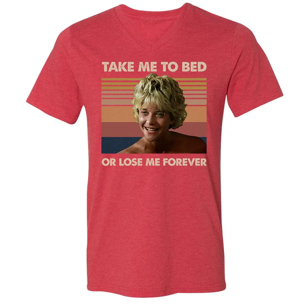 Unisex V-Neck T-Shirt - 5UJFFLUB - Heather Red - 16