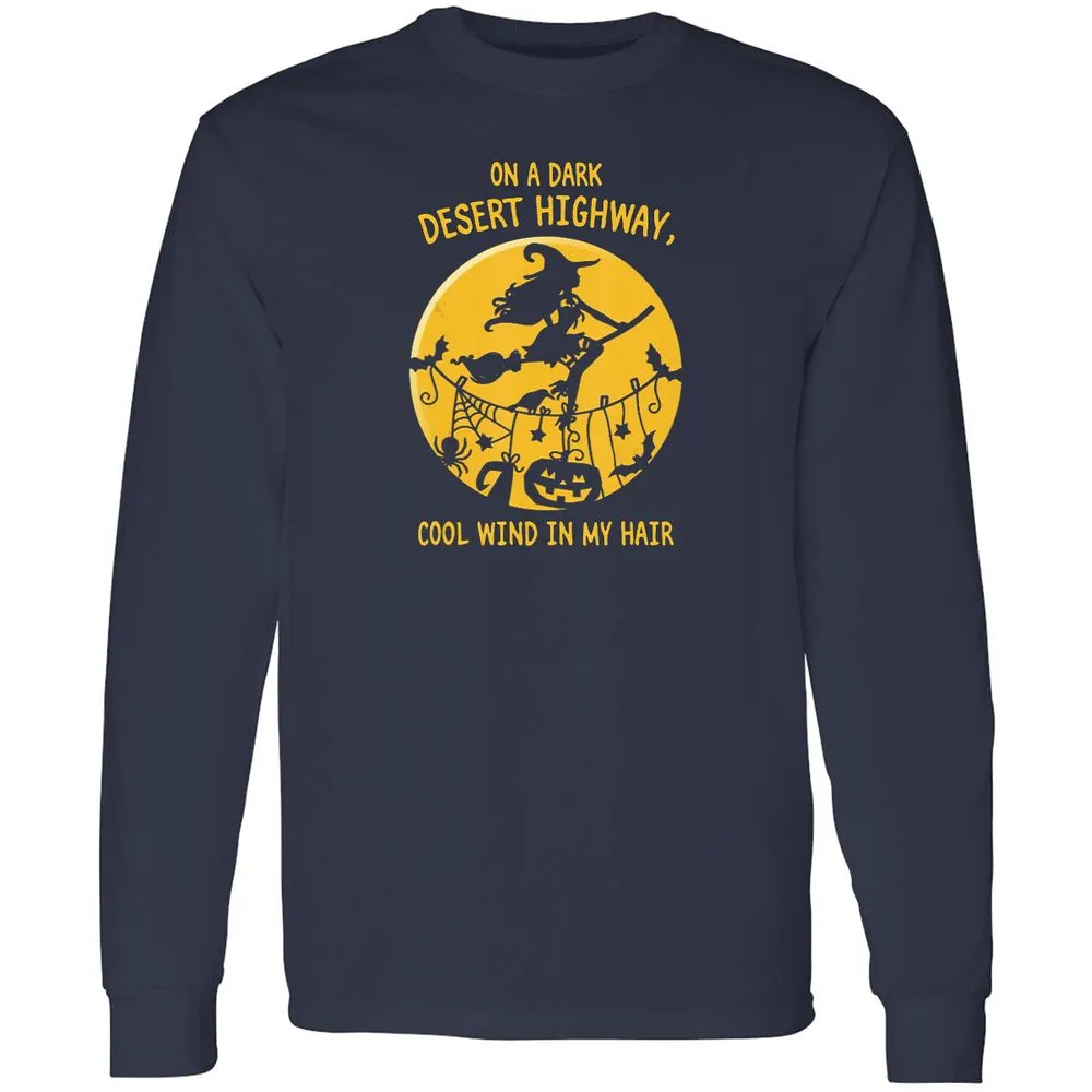 Long Sleeve T-Shirt - WENM854U - Navy - 2