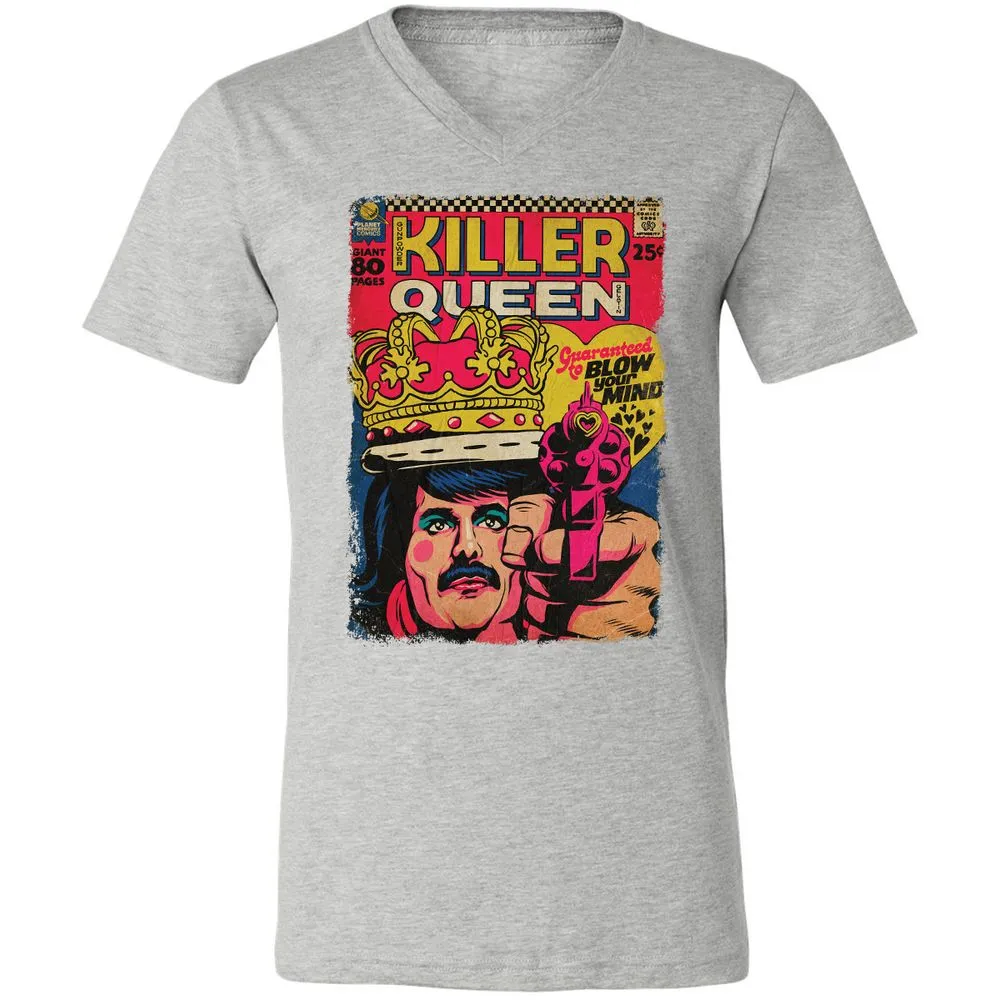 Unisex V-Neck T-Shirt - 919DA3VK - Athletic Heather - 7
