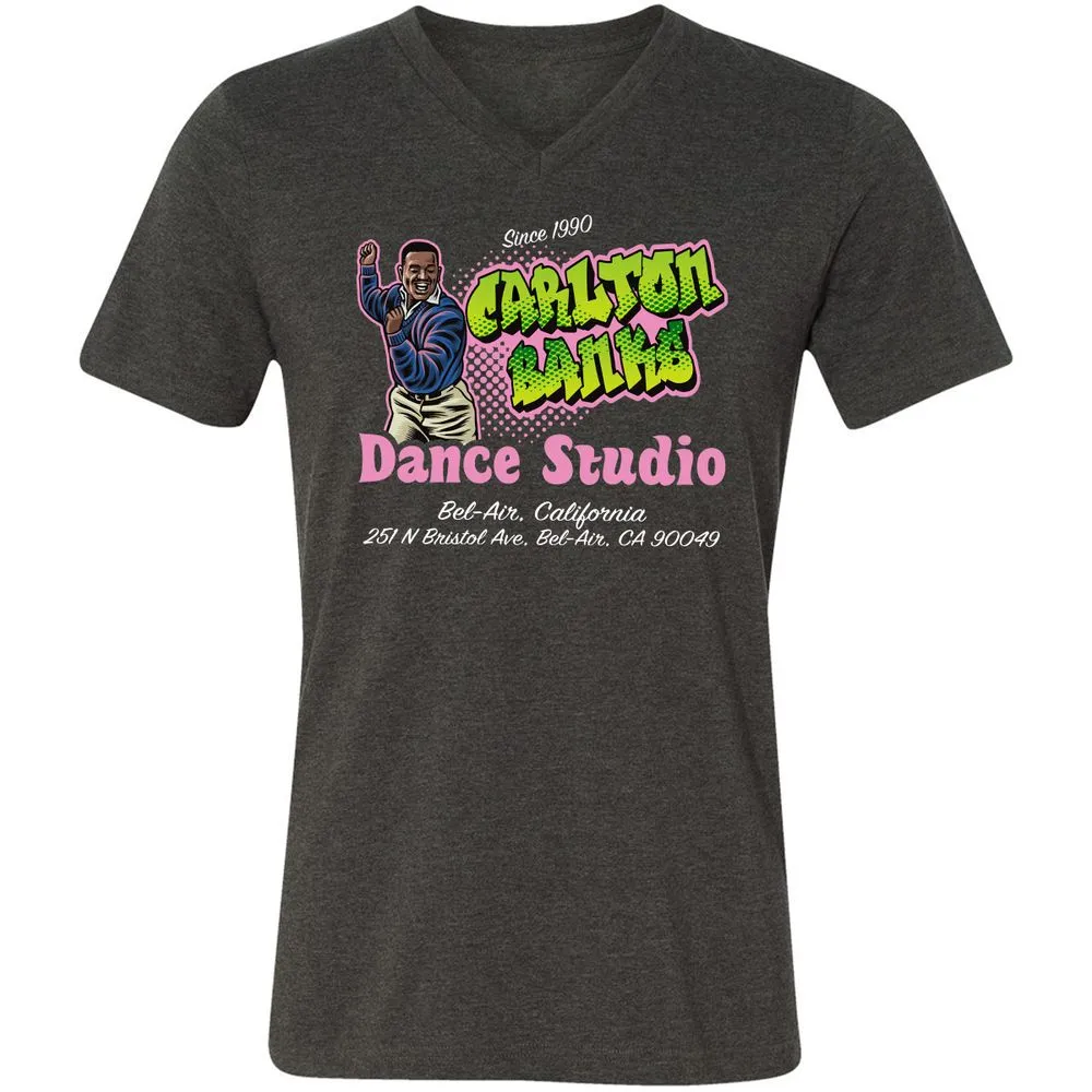 Unisex V-Neck T-Shirt - 448FPX3C - Dark Grey Heather - 8