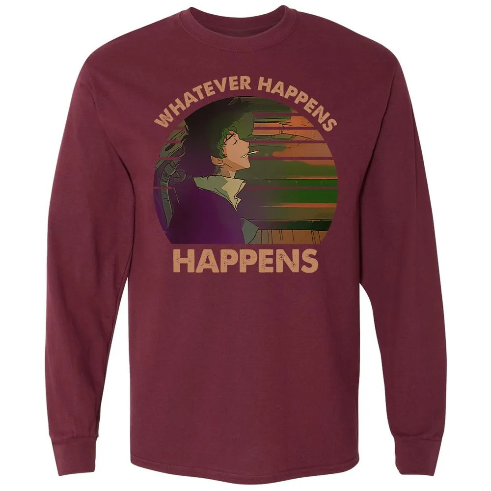 Long Sleeve T-Shirt - EXMBYG9J - Maroon - 11