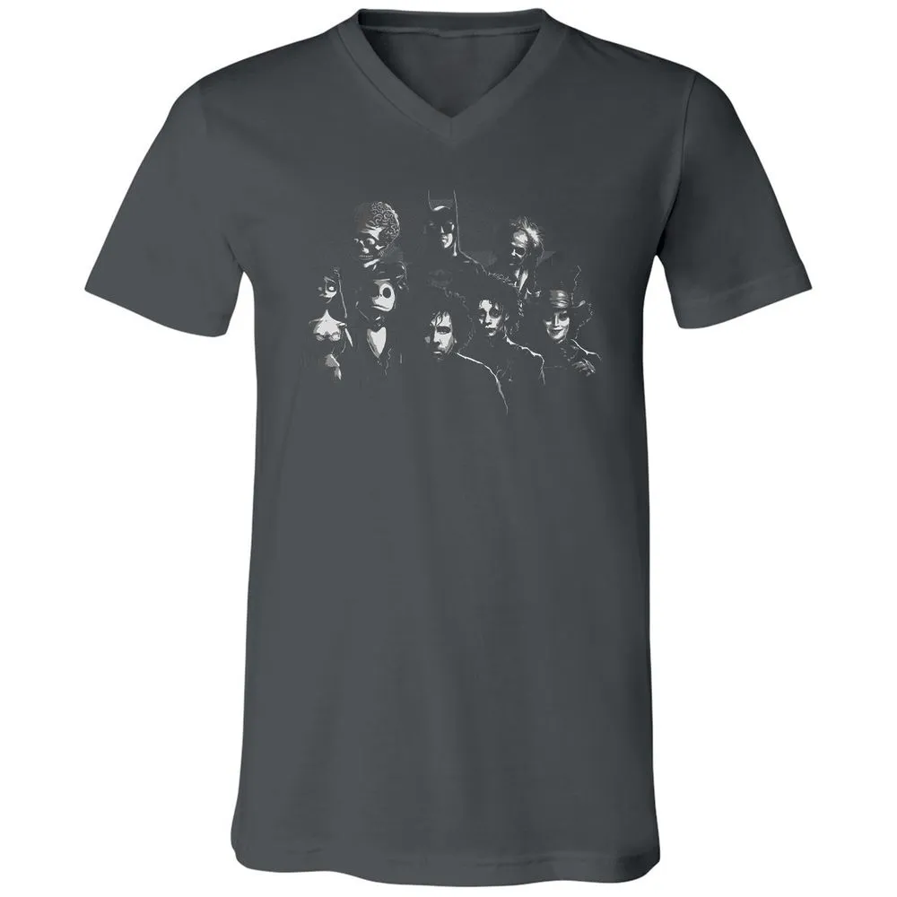 Unisex V-Neck T-Shirt - JXP7P9JS - Asphalt - 12