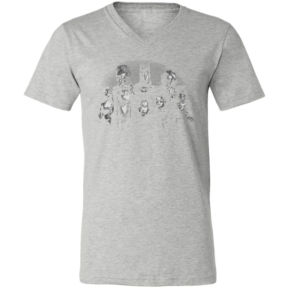 Unisex V-Neck T-Shirt - JXP7P9JS - Athletic Heather - 7