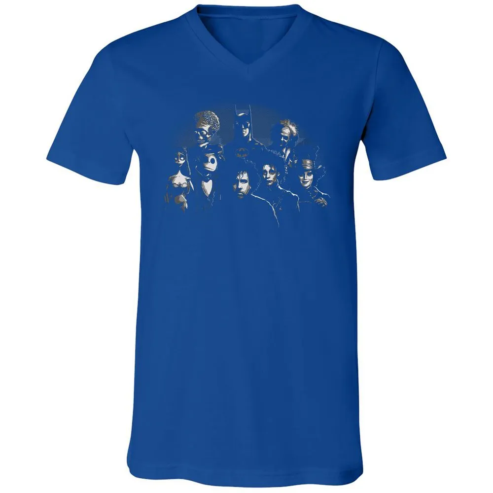 Unisex V-Neck T-Shirt - JXP7P9JS - True Royal - 4