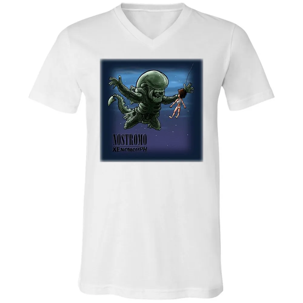 Unisex V-Neck T-Shirt - WS1LWZXY - White - 5