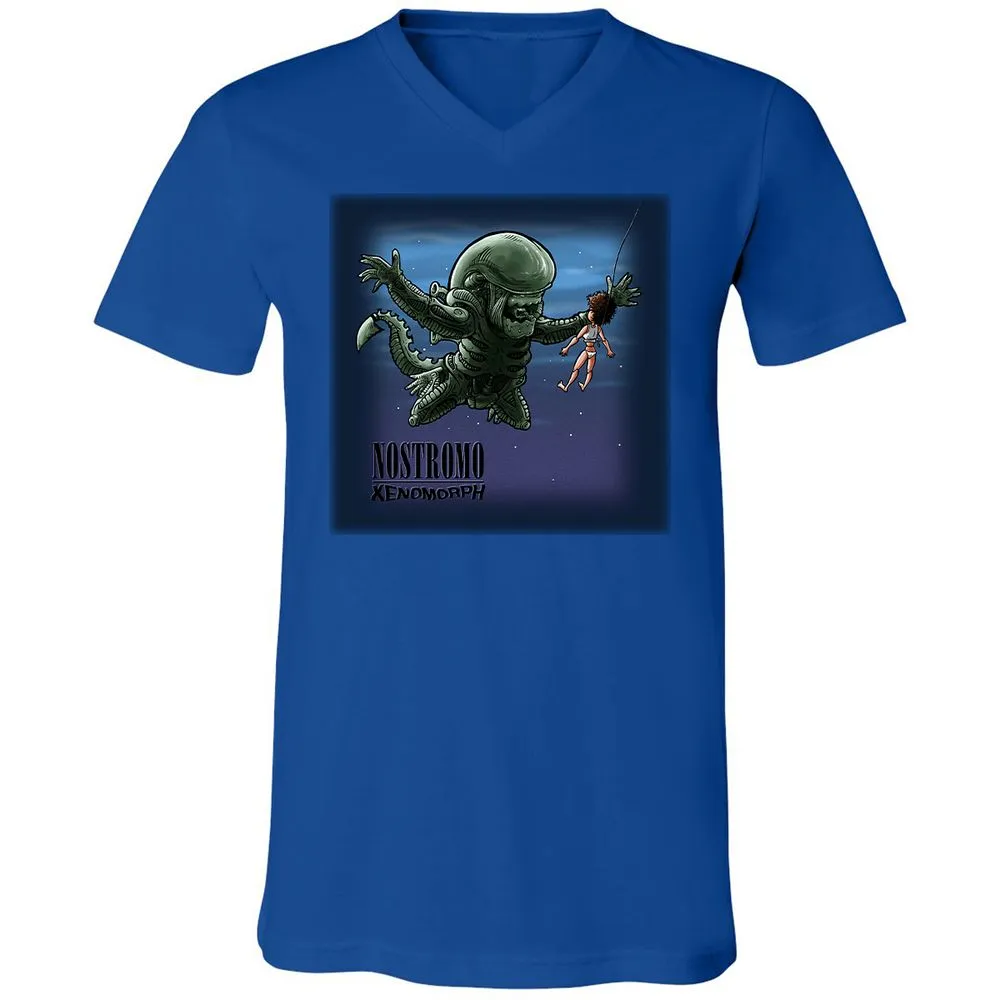 Unisex V-Neck T-Shirt - WS1LWZXY - True Royal - 4