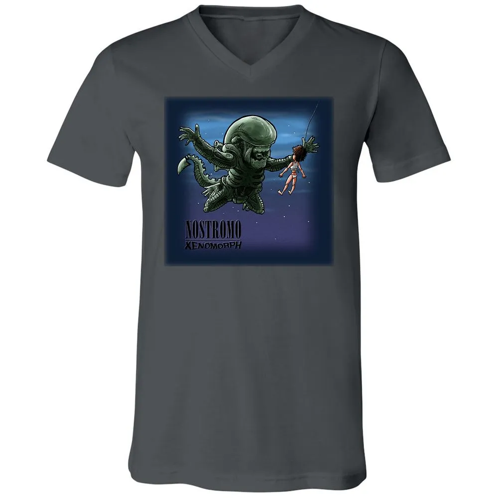 Unisex V-Neck T-Shirt - WS1LWZXY - Asphalt - 12