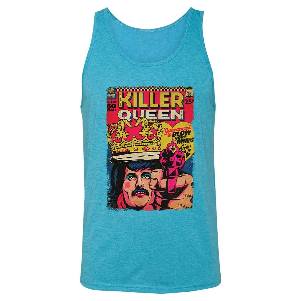 Unisex Jersey Tank - EU8N5HT6 - Aqua Triblend - 3