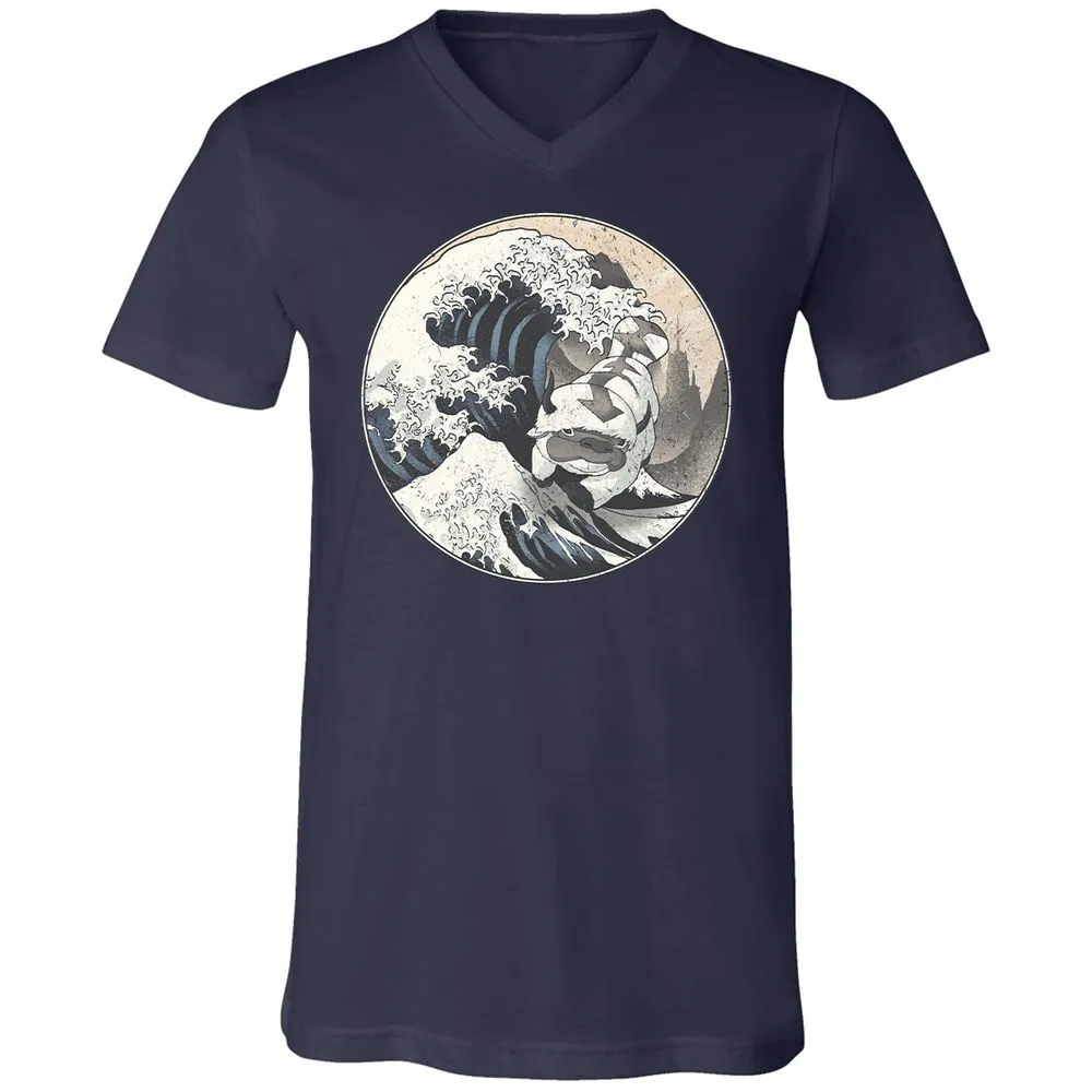 Unisex V-Neck T-Shirt - 12XQEJCS - Navy - 2