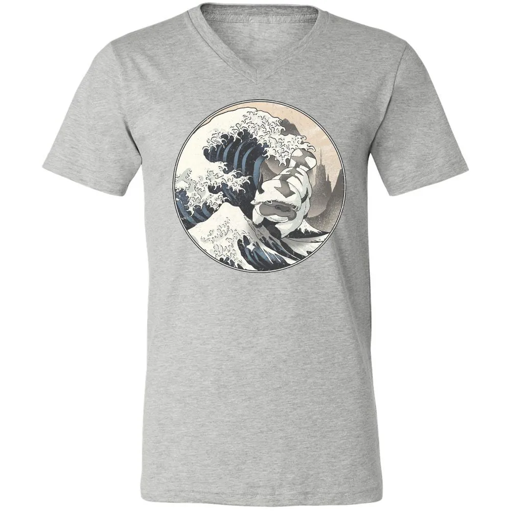 Unisex V-Neck T-Shirt - 12XQEJCS - Athletic Heather - 7