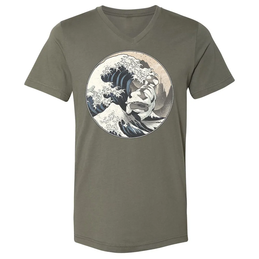 Unisex V-Neck T-Shirt - 12XQEJCS - Military Green - 10