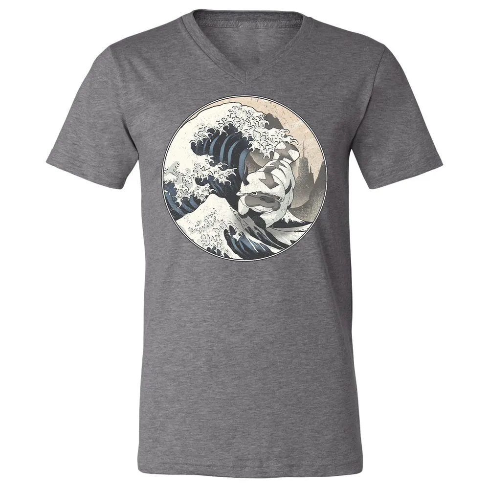 Unisex V-Neck T-Shirt - 12XQEJCS - Deep Heather - 13
