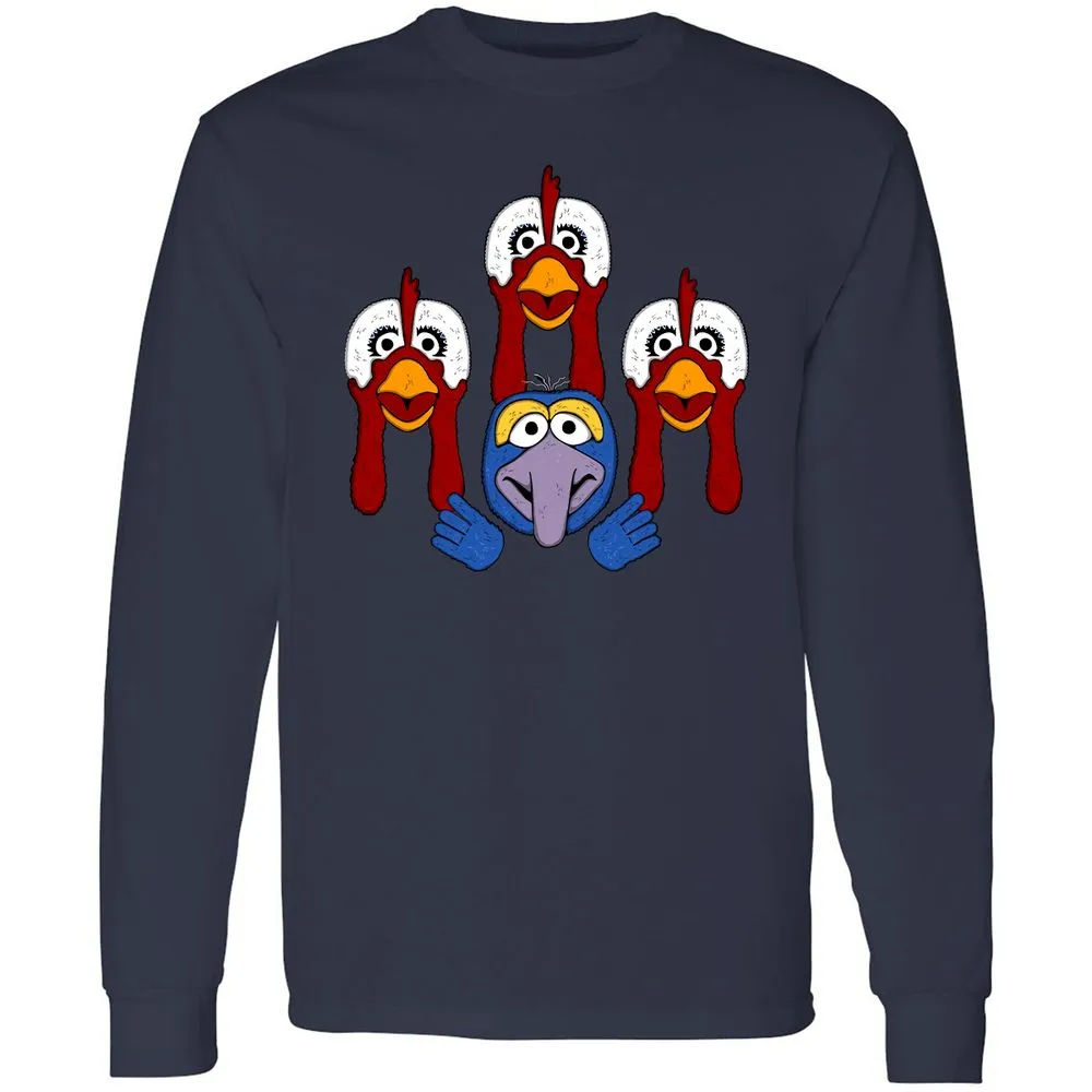 Long Sleeve T-Shirt - GHR588FQ - Navy - 2