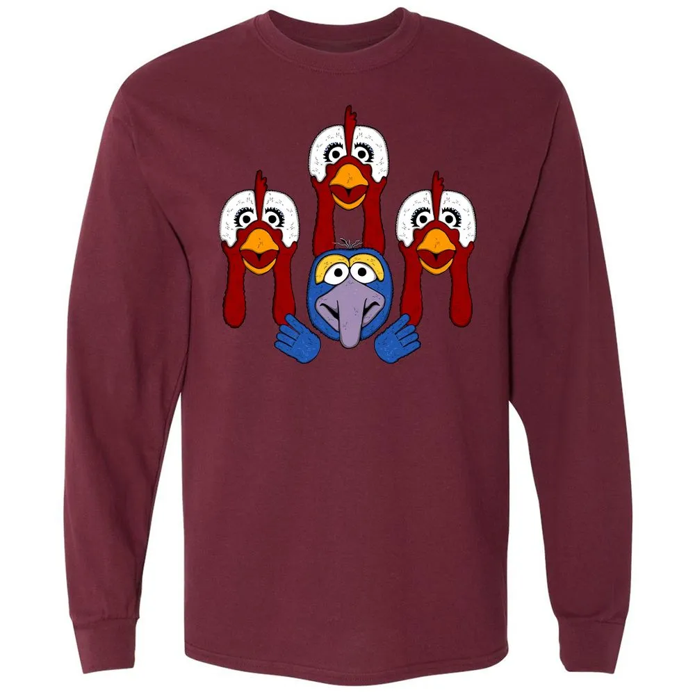 Long Sleeve T-Shirt - GHR588FQ - Maroon - 11