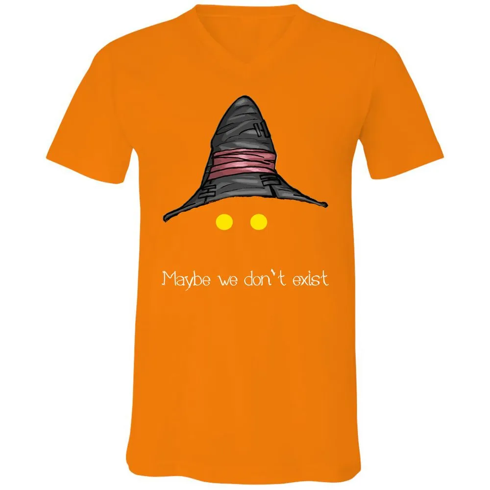 Unisex V-Neck T-Shirt - ECJU2VM9 - Orange - 11